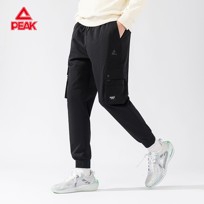peak/匹克休闲束脚男工装裤