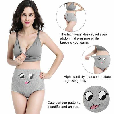 Pregnant Adjustable High Waist Briefs Maternity Underwear