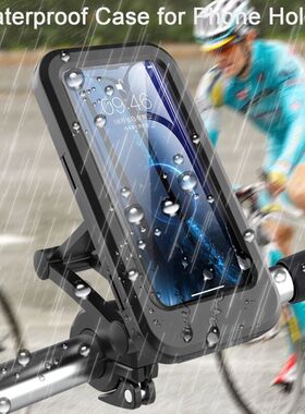 motor bicycle mobile phone holder waterproof bag case stand