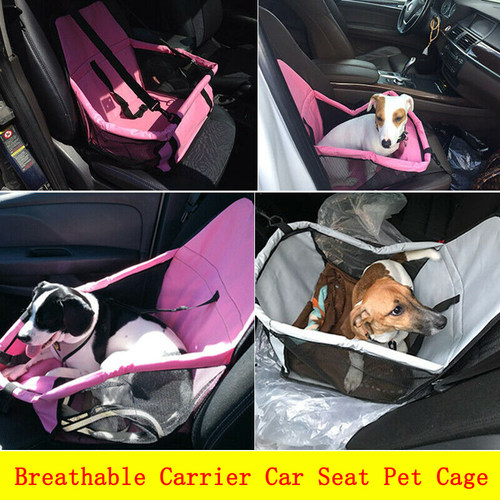 Car Seat Carrier Cat Small Dog Pet Puppy Travel Cage Booster