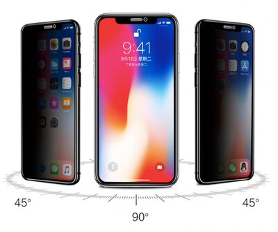 Privacy Glass screen protector film iphone xs 11 Anti Spy