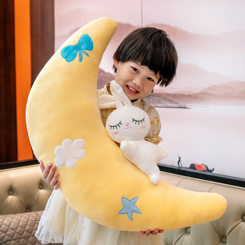 月兔月亮抱枕沙发客厅靠背垫靠枕床头卧室儿童睡觉专用女生宿舍,居家布艺,靠垫/抱枕,淘宝优惠券,粉丝福利购,淘宝优惠卷