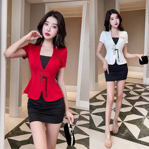 足疗技师服柔式两件套