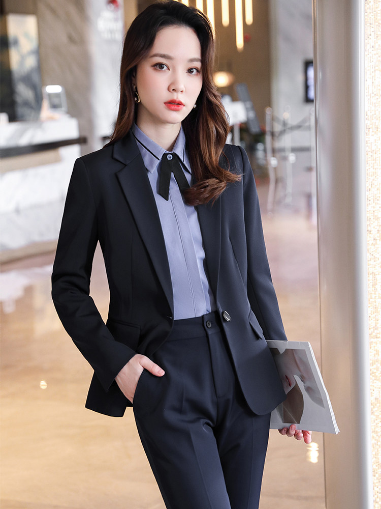 여성을 위한 전문 정장 봄 가을 겨울 기질 호텔 프런트 직원 작업복 정장 재킷