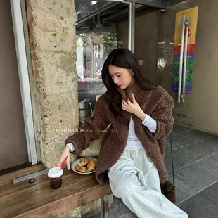 2285带包皮毛一体保暖立领中长款 新款 羊羔毛外套 VOUIS冬季 TTOO