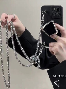 带支架A1S女款A3i/a58x黑色带链条oppo A5pro/A2x手机壳Findx8/7/6/5/OPPOReno13pro/12/11/10/9软壳K12/K11