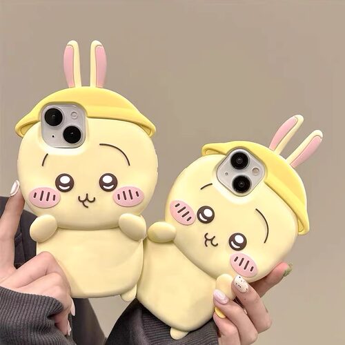 小红书同款乌萨奇15pro卡通12mini苹果14plus适用iPhone15promax手机壳13pro女款1+12保护套11/9r一加ace3/2V