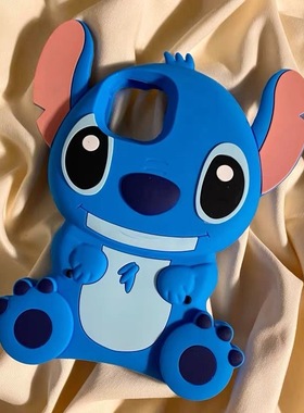 可爱蓝色史迪仔Civi5/4pro/3手机壳适用小米15pro/14/13/12X红米k80卡通K60K70e男女款Note14/13pro/12R/11T