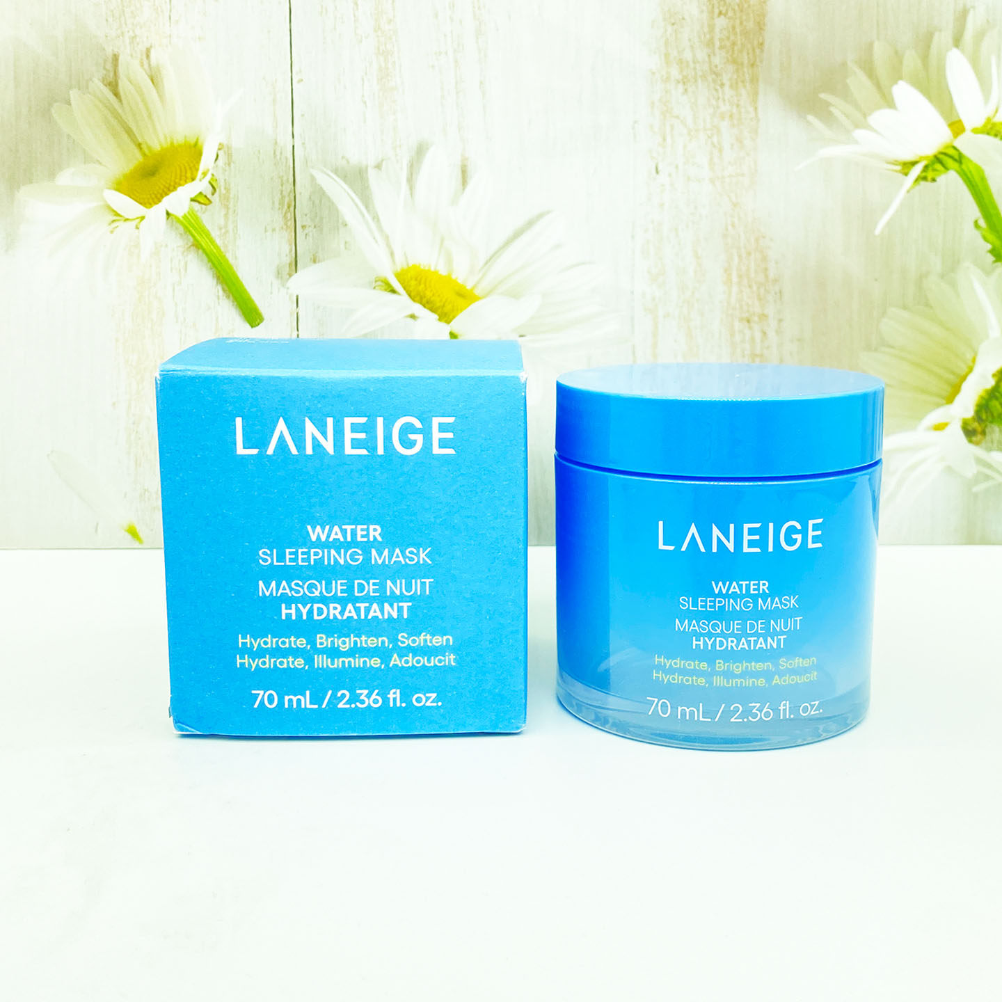 韩国兰芝补水保湿锁水修护夜间免洗睡眠面膜70ML收毛孔滋润