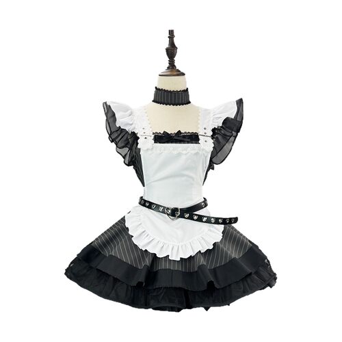 跨境新品 日系女仆装古早风lolita连衣裙OP轻音少女 cosplay服装