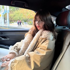 3ts 12/27 皮草复古派克服两面穿复古巴恩风冬季保暖翻领毛毛外套