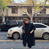 宽松加厚长款 3ts 棉服夹棉设计感大廓形棉衣外套 冬季 韩版