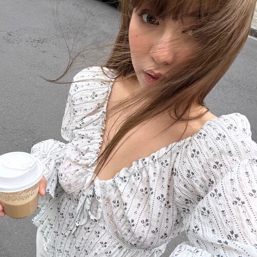 3ts法式凉感V领碎花长袖衬衫设计感雪纺衫吊带背心上衣