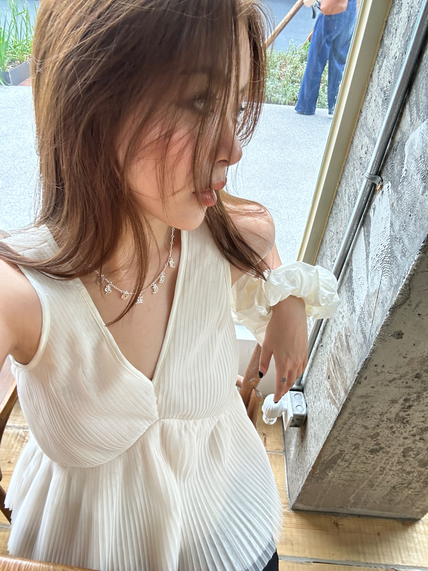 3ts夏季法式无袖吊带小衫设计感小众仙女裙摆背心露背凉感上衣