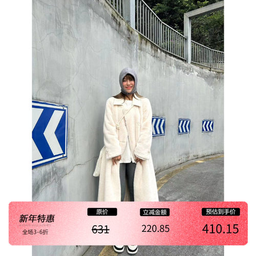 3ts通勤长款长袖仿貂绒环保皮草