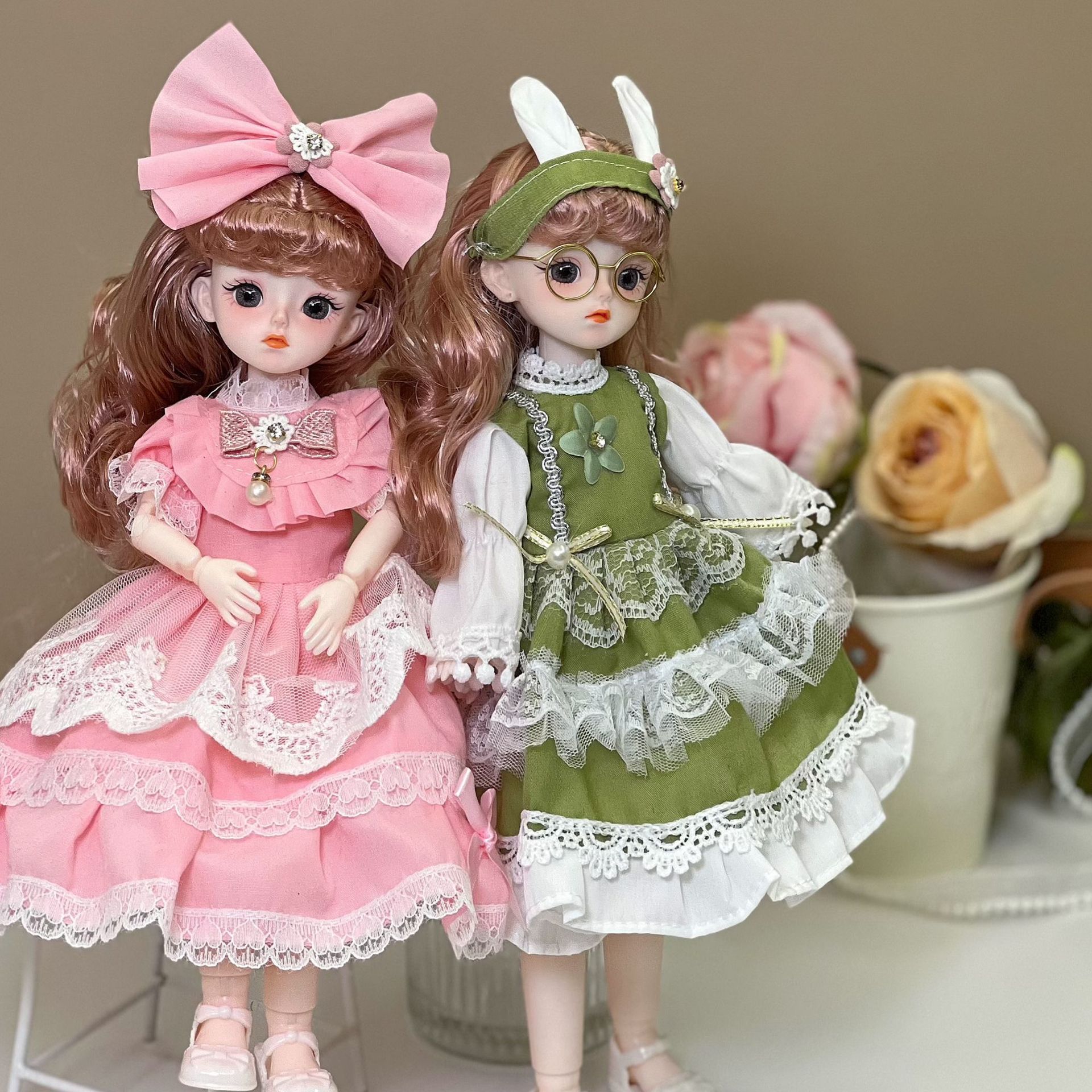 6分30厘米12寸洛丽塔BJD洋娃娃女孩换装裙子衣服玩偶玩具公仔
