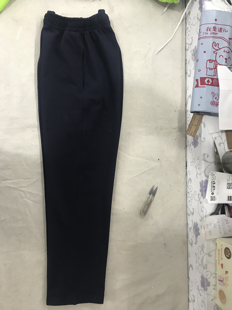 校裤直筒松紧定制长裤量体定制