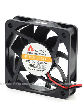 FD126015LB 6015 6CM 12V 0.075A 单滚珠静音散热风扇