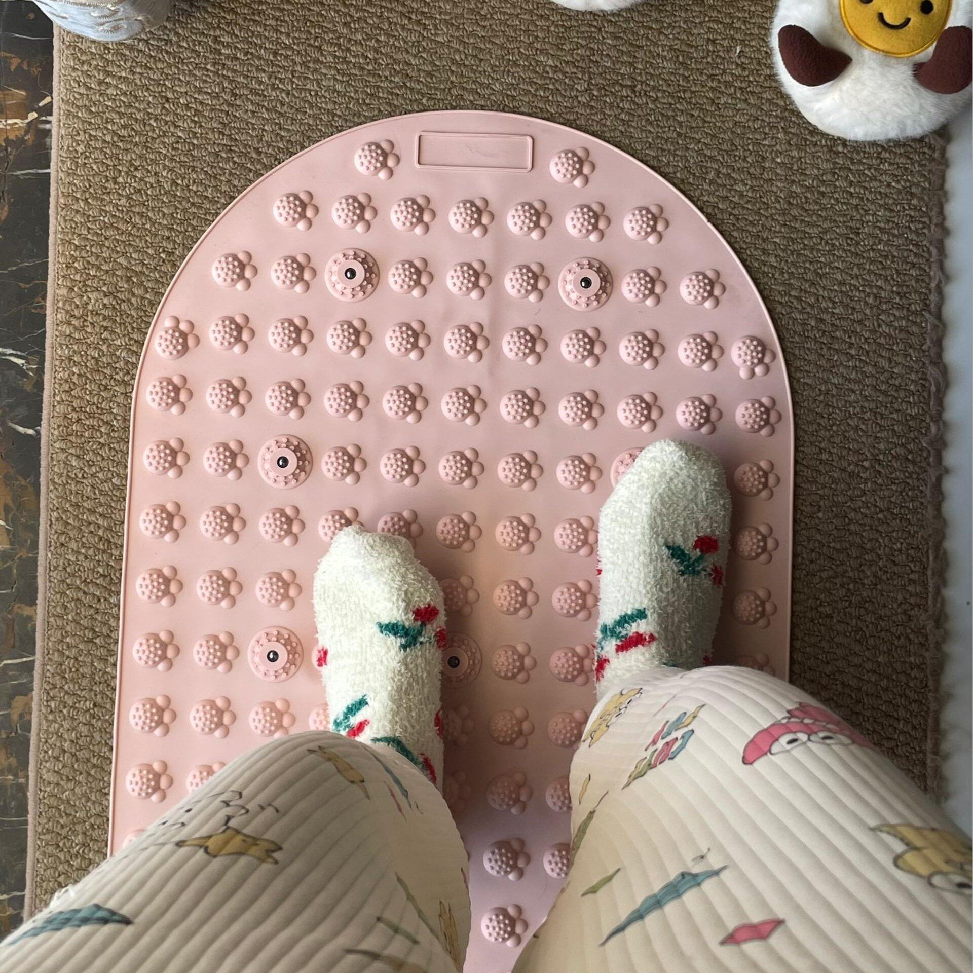 懒人养生瑜指压板超慢跑足底按摩垫家用加厚矽胶伽脚底圆形按摩垫,运动/瑜伽/健身/球迷用品,足底按摩垫,淘宝优惠券,粉丝福利购,淘宝优惠卷