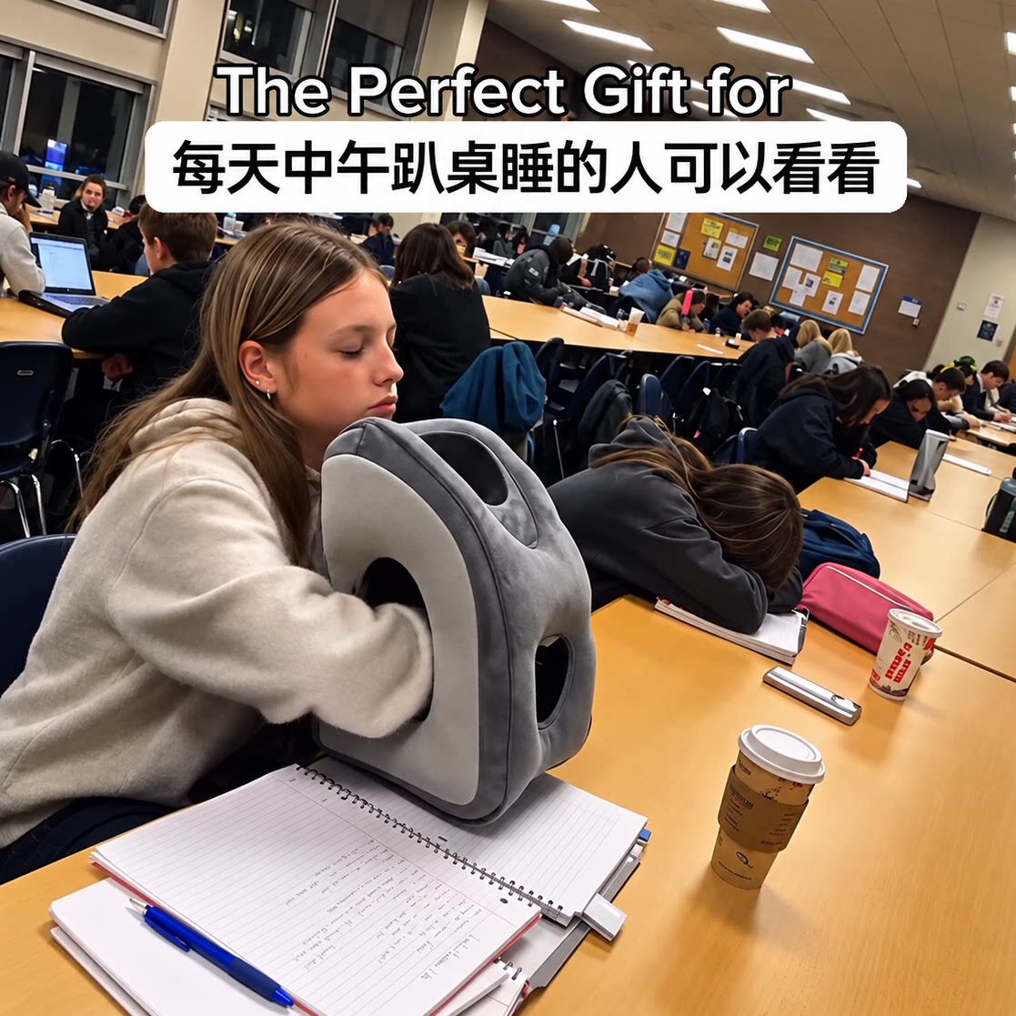 充气趴睡枕旅行飞机高铁午睡枕办公室工位趴趴枕便携睡觉神器随行