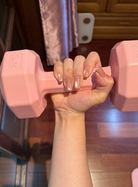 哑铃女生健身家用锻炼2kg一对举重小杠铃力量减手臂塑性运动器材