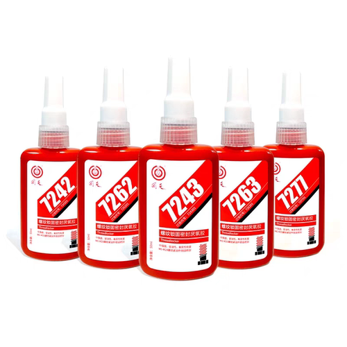 回天7262厌氧胶红色7242中高强度螺纹锁固剂螺栓防松密封胶50ml
