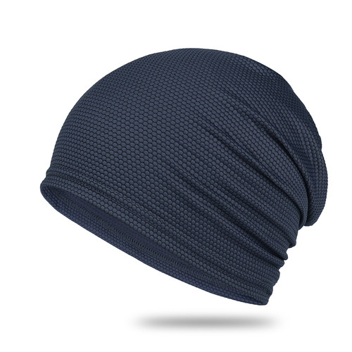 男士帽子夏季速干薄款单层套头帽骑行跑步包头帽户外运动打底帽子