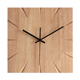 客厅挂钟实木创意正方形钟表简约现代卧室超静音挂表壁钟木质挂钟