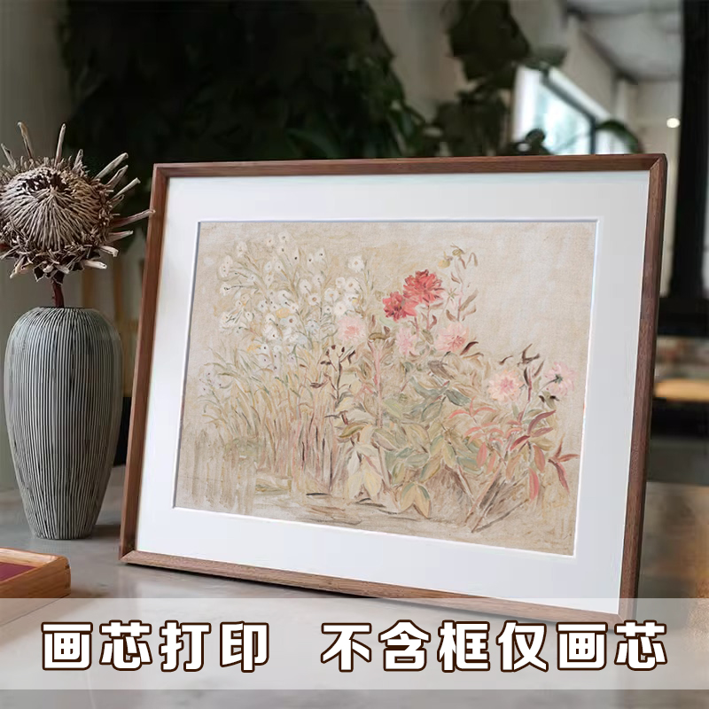 美式装饰画芯打印走廊花卉法式客厅餐厅卧室玄关书房挂画尺寸定制图片