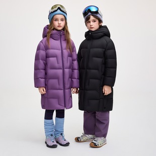 儿童羽绒服2025冬季新款男女童冰淇淋系列大童极寒中长款洋气外套