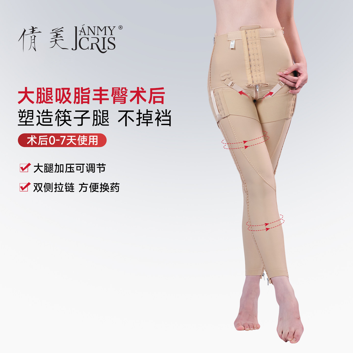 收紧大腿肉肉,帮助消肿