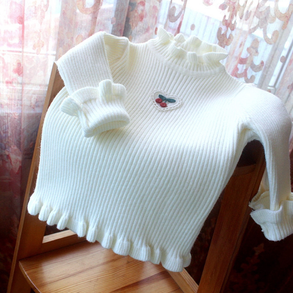 秋冬0234岁女宝宝中高领打底毛衣