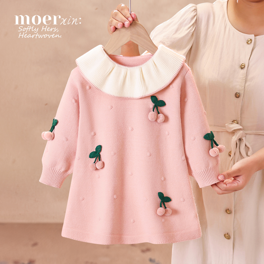 女童春秋连衣裙儿童秋装毛衣裙子