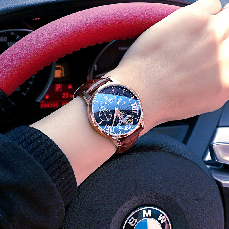 邦顿手表男机械表男十大品牌男款正品名牌男士手表2019新款 瑞士