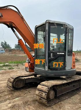 日立75U EX135UR-5挖掘机玻璃前档风上下左门后档右大臂钢化玻璃