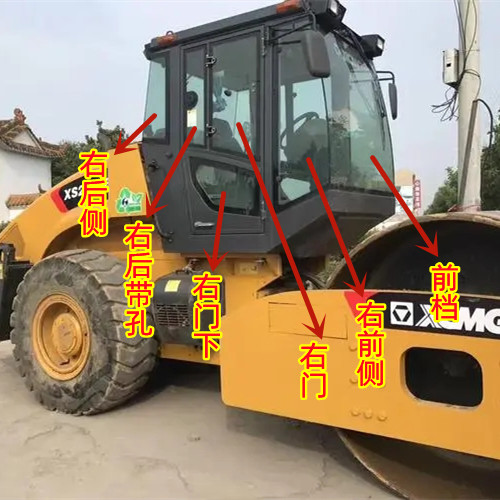 徐工压路机玻璃XS263JS 223J 223E压路机前档风侧边门上活动玻璃