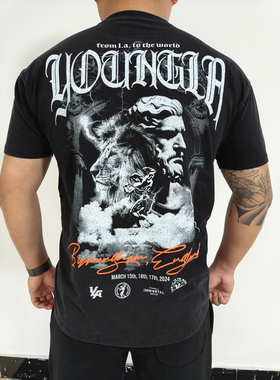 福利款   YLA健身圆领短袖限量款运动弹力撸铁T恤