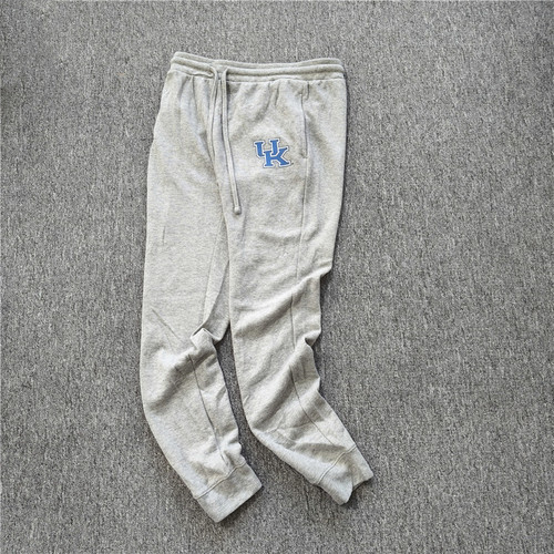 外贸    超大码春秋男士运动休闲卫裤大学联盟印花束脚长裤