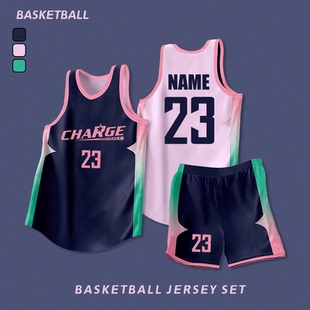 双面篮球服套装男定制运动背心训练服大学生球队比赛队服美式球衣