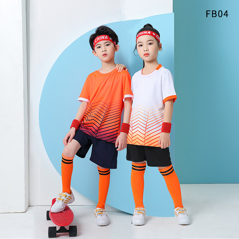 足球服球衣队服训练服儿童小学生亲子短袖成人卡羽毛球服定制