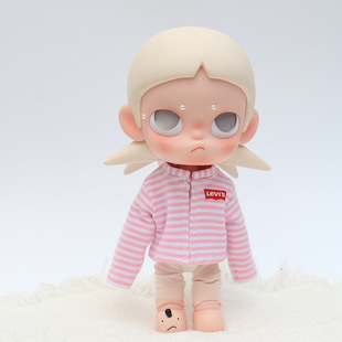 20cm长腿zsiga嘎子姐衣服条纹休闲卫衣套装ob11娃衣「仅衣服」