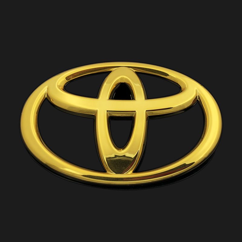 适用于丰田凯美瑞金色车标卡罗拉锐志rav4花冠前中网标后尾箱标志