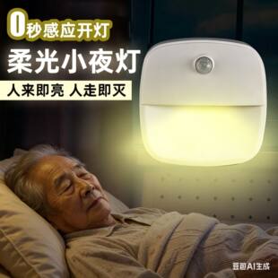 高级入户门感应灯免接线新型感应灯夜间老人起夜人来即亮人走即灭