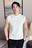 男士无袖背心~个性款针织背心马甲~休闲背心419-S0803-P45，男装背心/马甲，星座419（原A233）