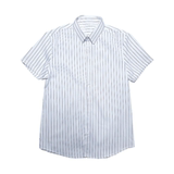 春夏短袖衬衫男高级感英伦休闲衬衣条纹短袖衬衫A233-DJ02-P60，男装T恤，星座419（原A233）