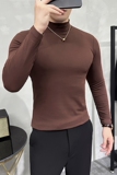 秋冬男士半高领长袖打底衫男百搭长袖保暖T恤纯色A233-XS65-P39，男装T恤，星座419（原A233）