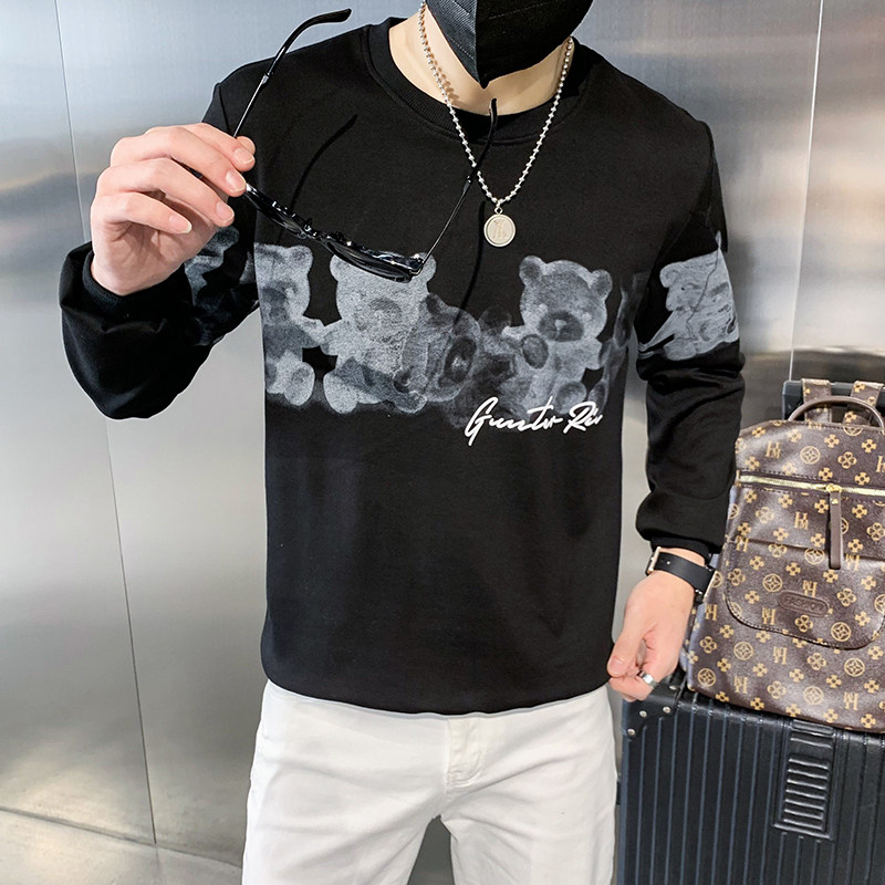 秋冬款社会小伙套头卫衣韩版宽松网红印花男外套Y6905,男装卫衣,星座419（原A233）