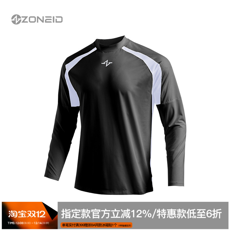 zoneid秋冬男子针织运动T恤