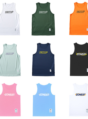 ZONEiD 运动背心男美式宽松透气排汗速干篮球训练坎肩球服