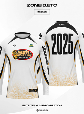 ZONEiD兆壹体育 浙BA赛事同款 “巅峰八强”数码印运动长袖T恤